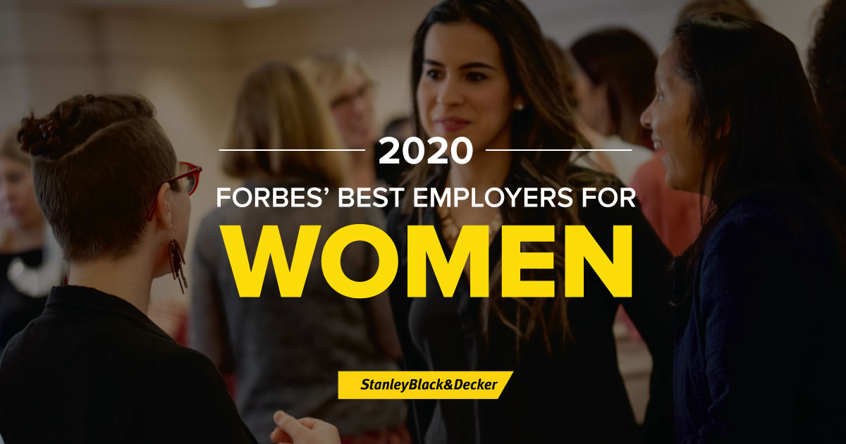 史丹利百得公司入选福布斯最佳雇主对于女性2020
