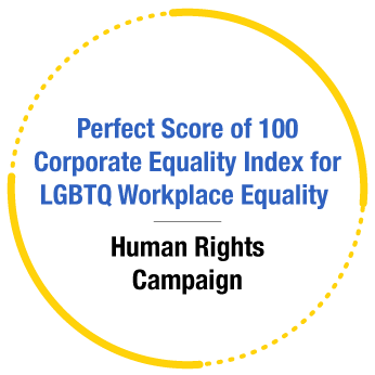 认识 -  LGBTQ工作场所平等的100个企业平等指数的完美分数